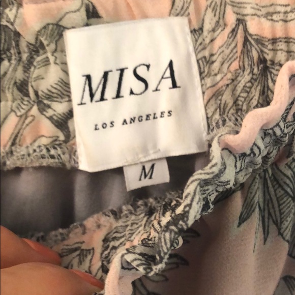 Misa skirt and top set, blush floral with gray - Picture 6 of 8